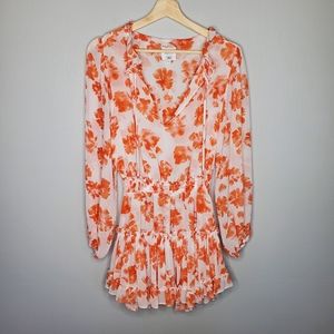 Misa Los Angeles Lorena Dress Orange Tie Dye